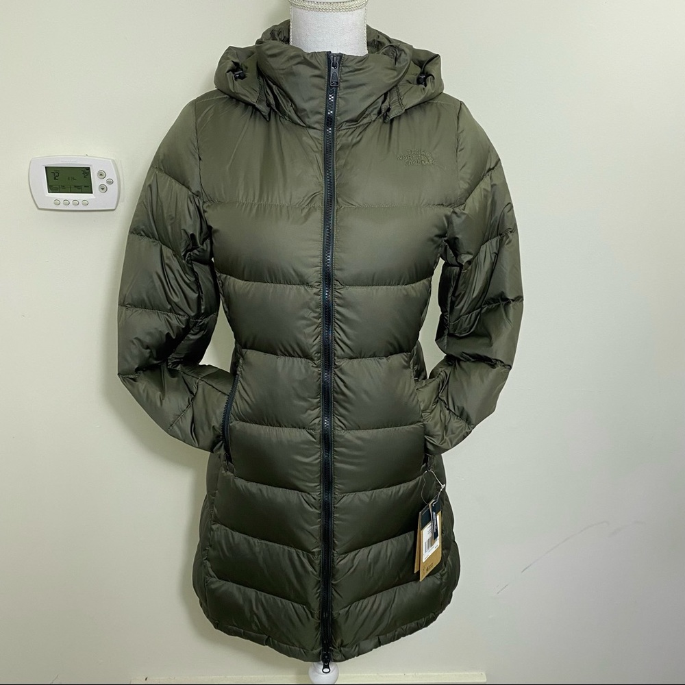 The North Face Women’s Metropolis Parka 3 Down Coat New Taupe Green Sz XS S